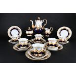 Meissen B-Form Kaffeeservice für 6 Personen, coffee service,