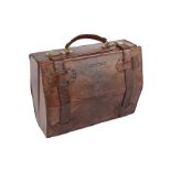 Italienischer Design-Lederkoffer, italian vintage leather suitcase,