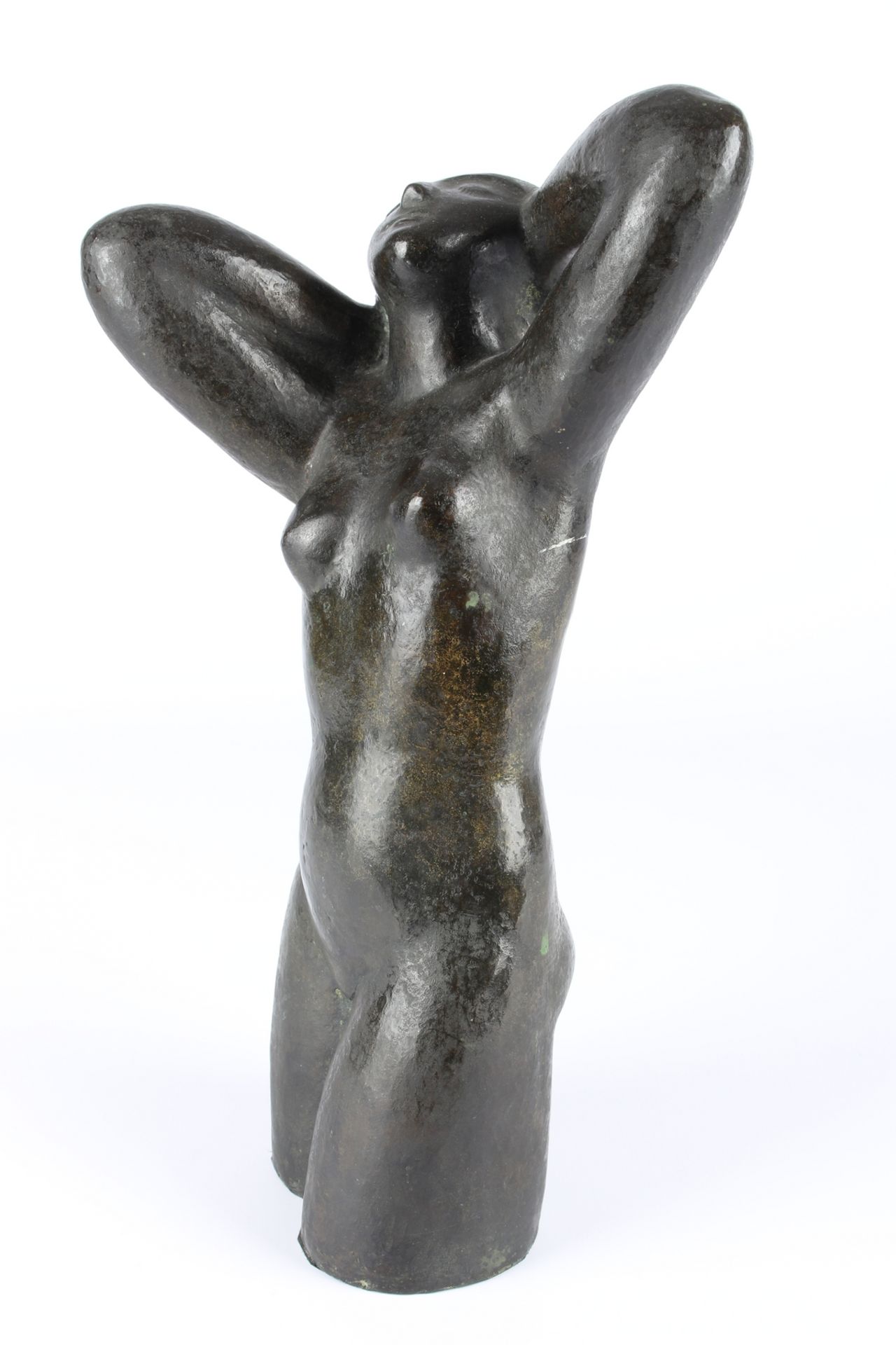 Monogrammist EK, Bronze weiblicher Frauenakt / Torso, female nude act, - Image 2 of 6