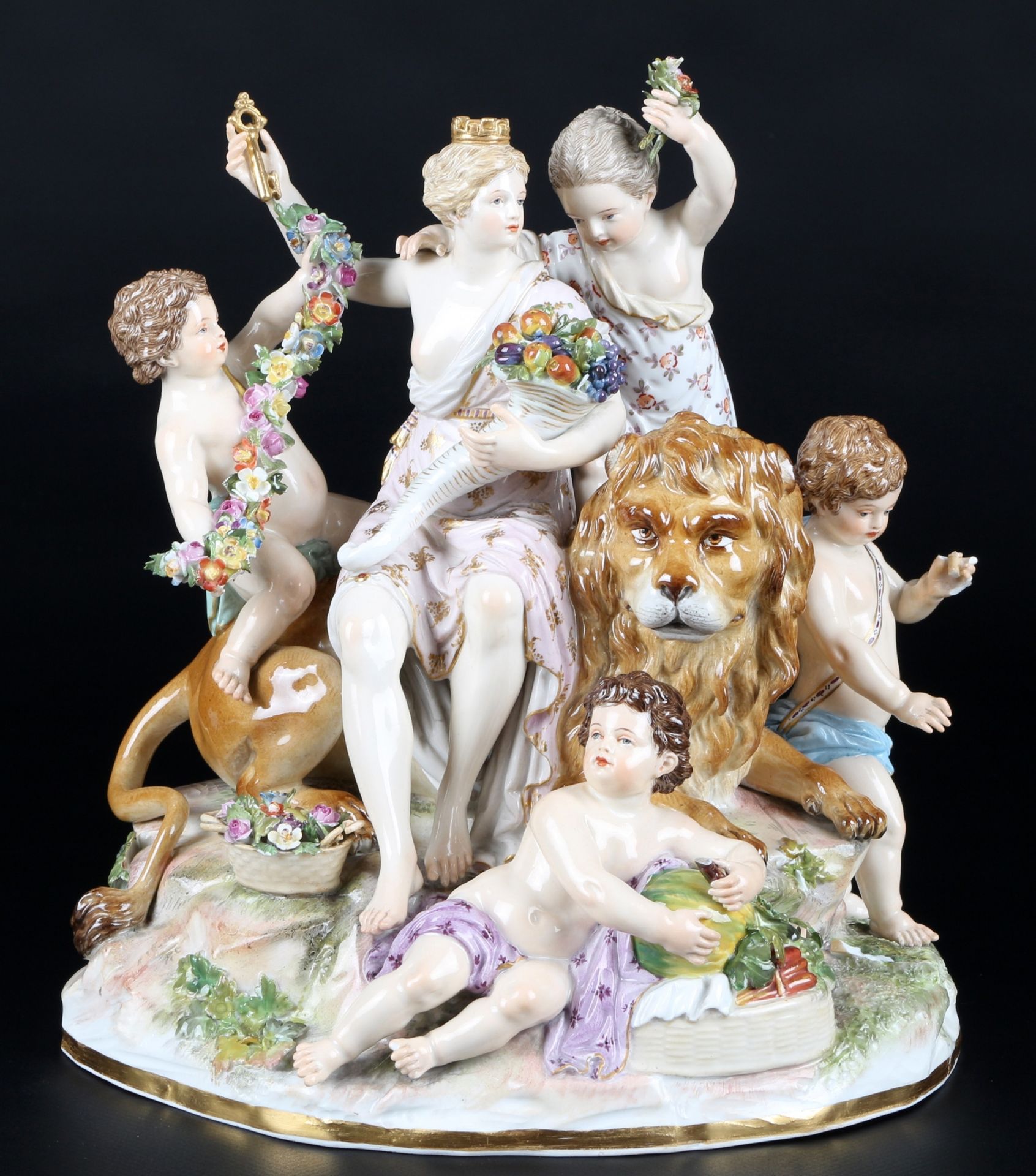 Meissen Figurengruppe Allegorie der Erde, allegory of the earth,