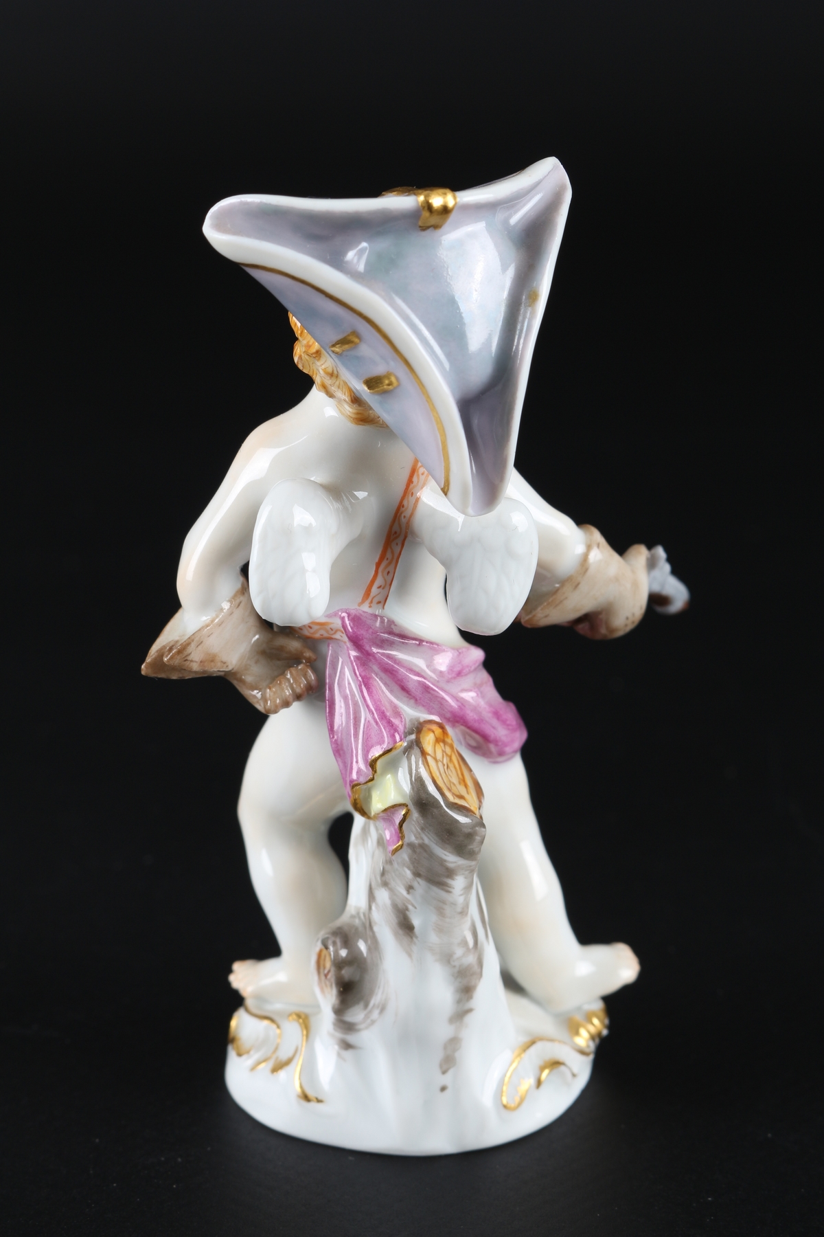 Meissen Verkleidete Amorette mit Pistole, disguised cupid with pistole, - Image 3 of 5