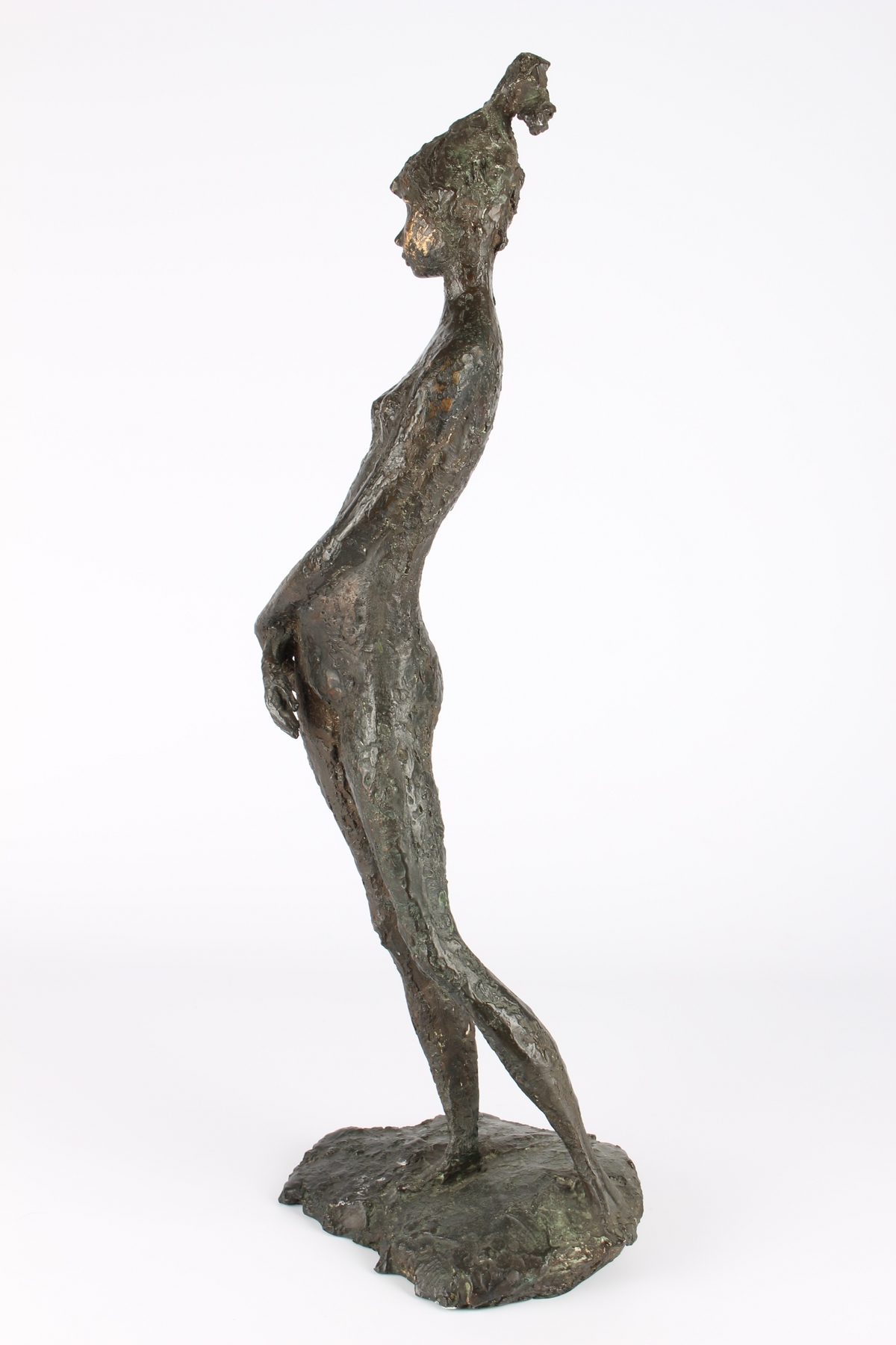 Clemens Pasch (1910-1985) Bronze stehende junge Frau, female nude act, - Image 2 of 7