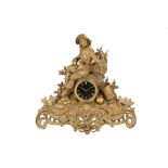 Große Figuren-Kaminuhr, Frankreich um 1900, french mantel clock ca. 1900,