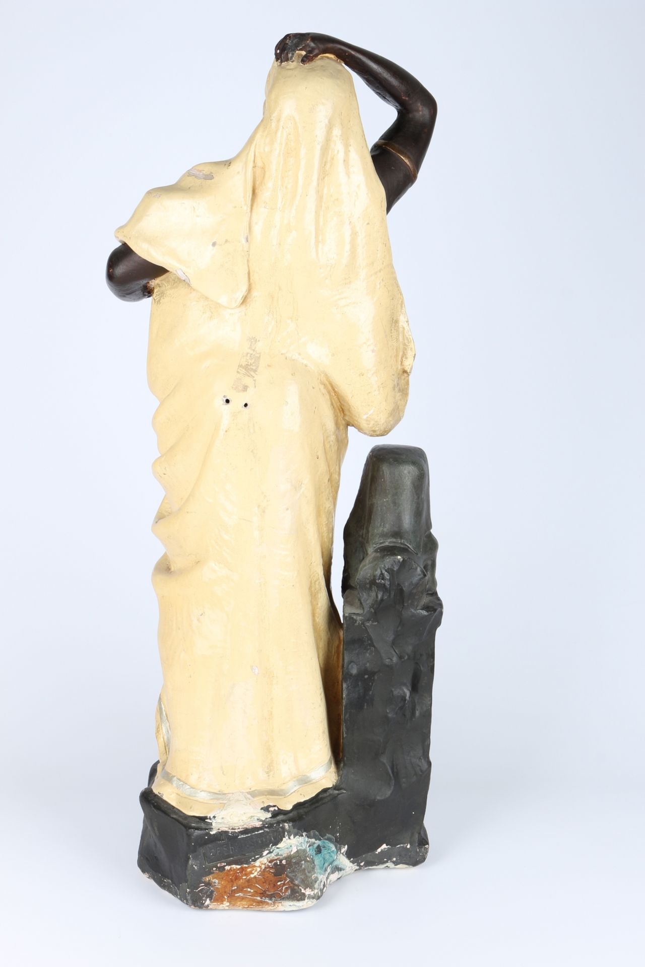 Große Figur Ägypterin, 1. Hälfte 20. Jahrhundert, large figure egyptian, 1st half of the 20th centur - Image 4 of 6