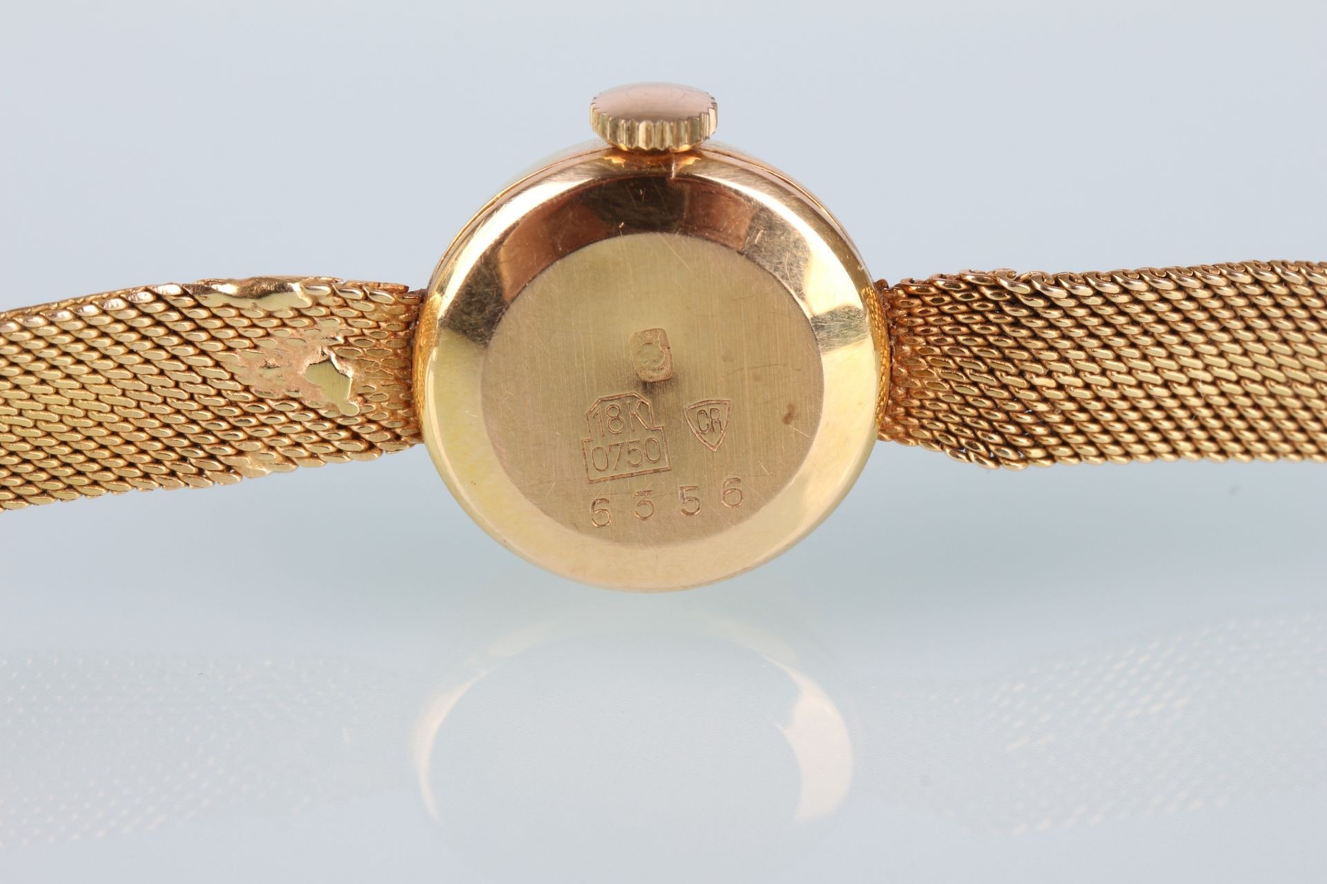 750 Gold Cornavin Geneve Armbanduhr, 18K gold wristwatch, - Bild 4 aus 6
