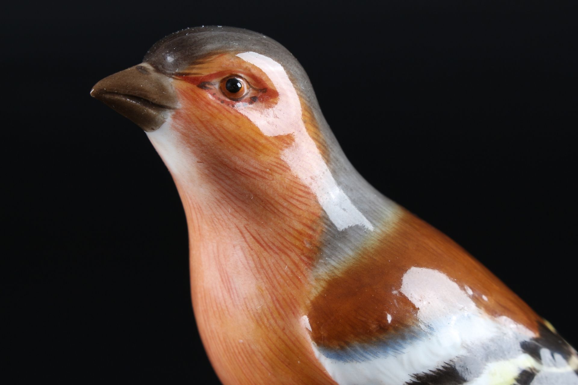 Meissen Buchfink, porcelain bird chaffinch, - Image 5 of 7