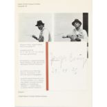 Joseph Beuys (1921-1986) Bildheft 1 Kaiser Wilhelm Museum und Einladung Haus Lange / Esters,