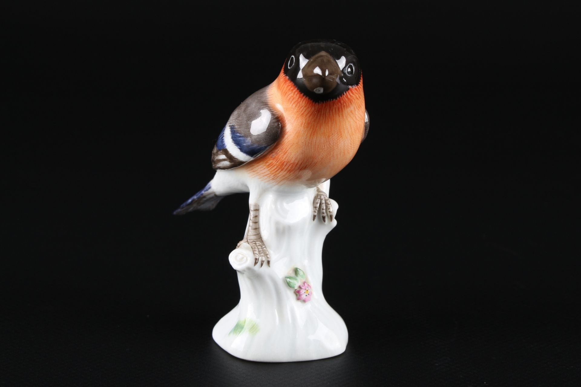 Meissen Blutfink / Gimpel, porcelain bird bullfinch, - Image 2 of 7