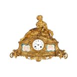 Figuren Kaminuhr, Frankreich um 1900, french mantel clock ca.1900,