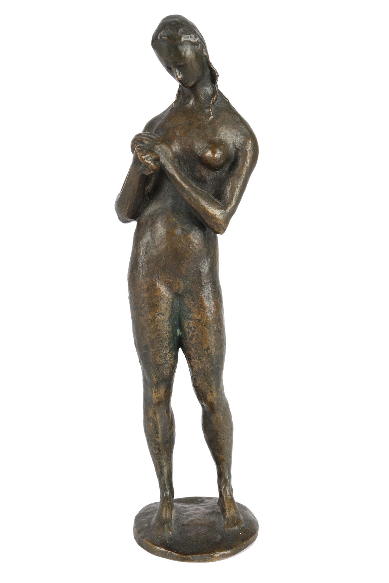 Unbekannter Künstler, Bronze weiblicher Akt, bronze female nude act,