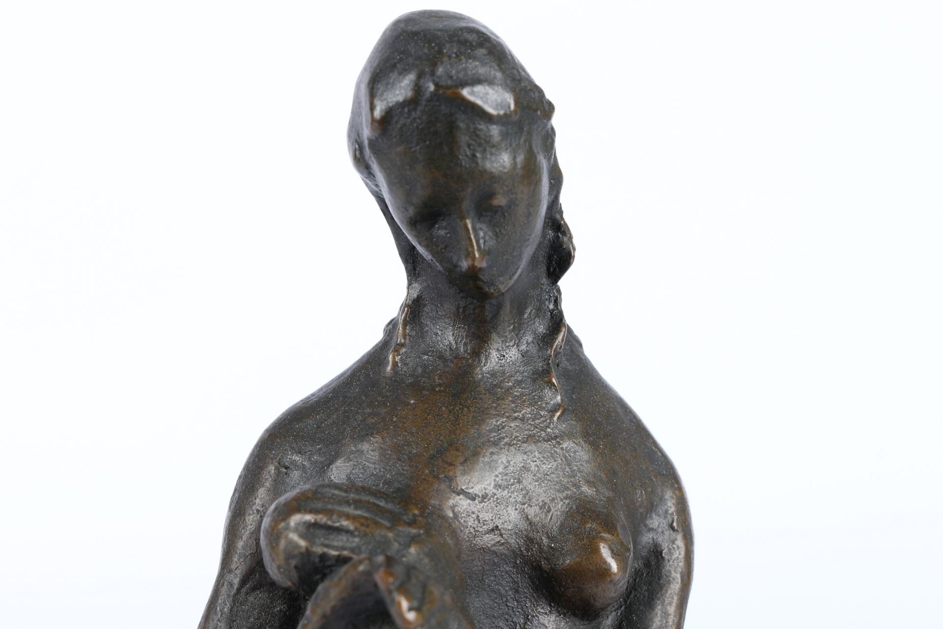 Unbekannter Künstler, Bronze weiblicher Akt, bronze female nude act, - Image 6 of 7