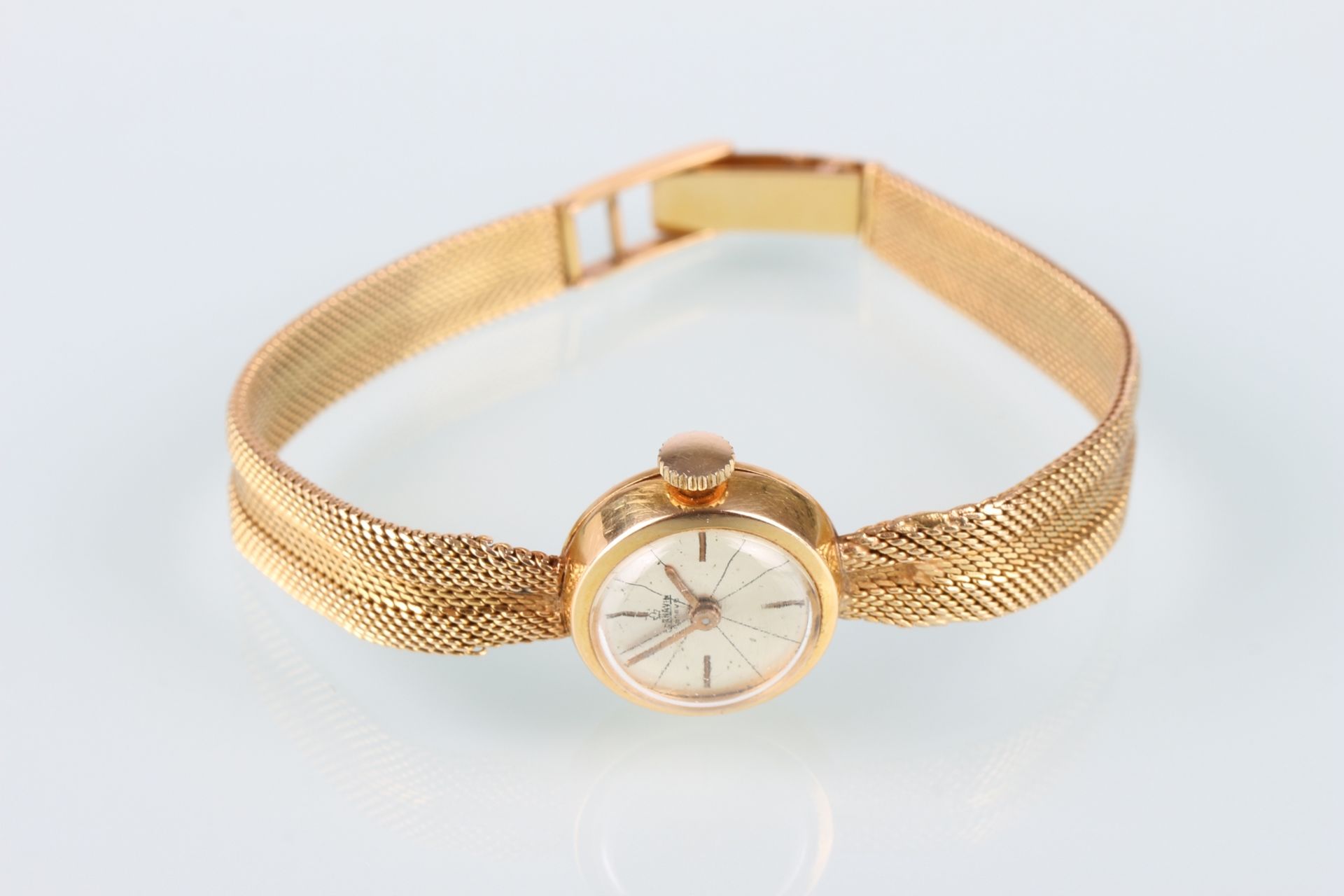 750 Gold Cornavin Geneve Armbanduhr, 18K gold wristwatch, - Bild 3 aus 6