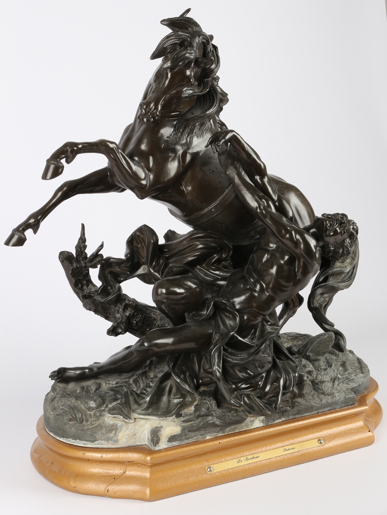 Philippe Poitevin (1831-1907) Le Bonheur - Das Glück, neoclassical sculpture, - Image 2 of 7