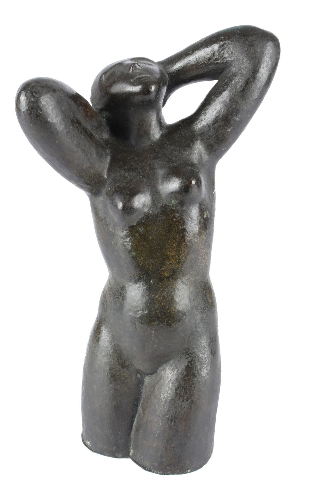 Monogrammist EK, Bronze weiblicher Frauenakt / Torso, female nude act,