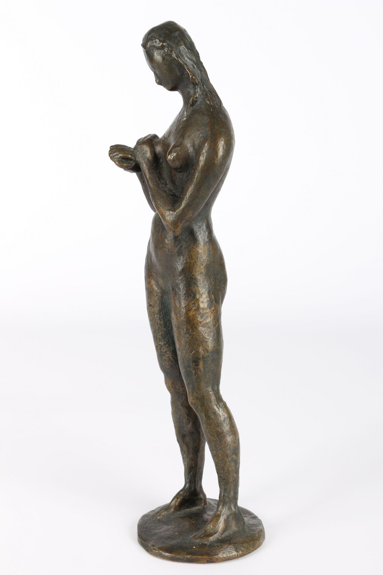 Unbekannter Künstler, Bronze weiblicher Akt, bronze female nude act, - Image 3 of 7