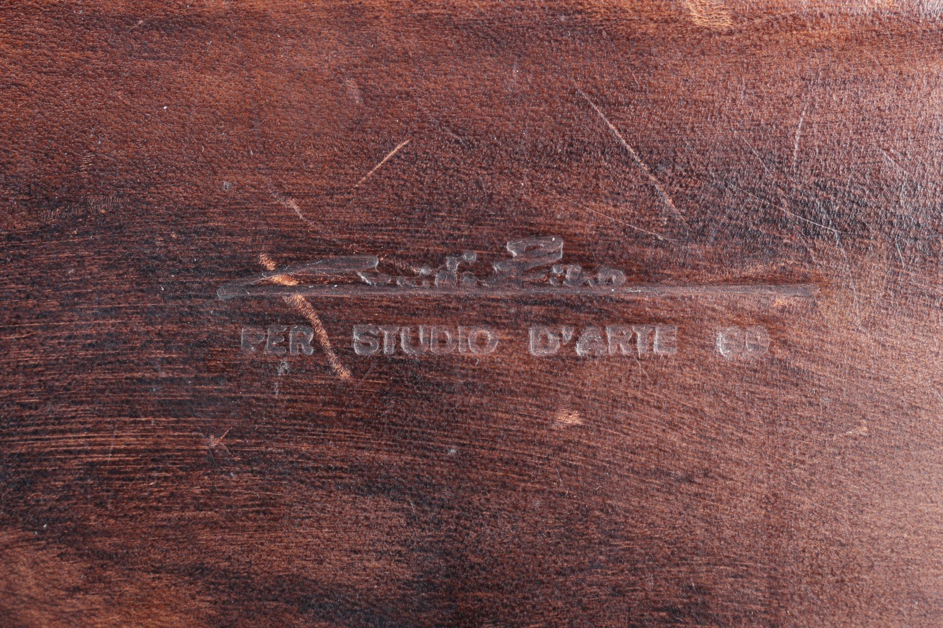 Italienischer Design-Lederkoffer, italian vintage leather suitcase, - Image 2 of 7