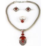 Suarti 925 Silber Schmuck Set, silver jewelry set,