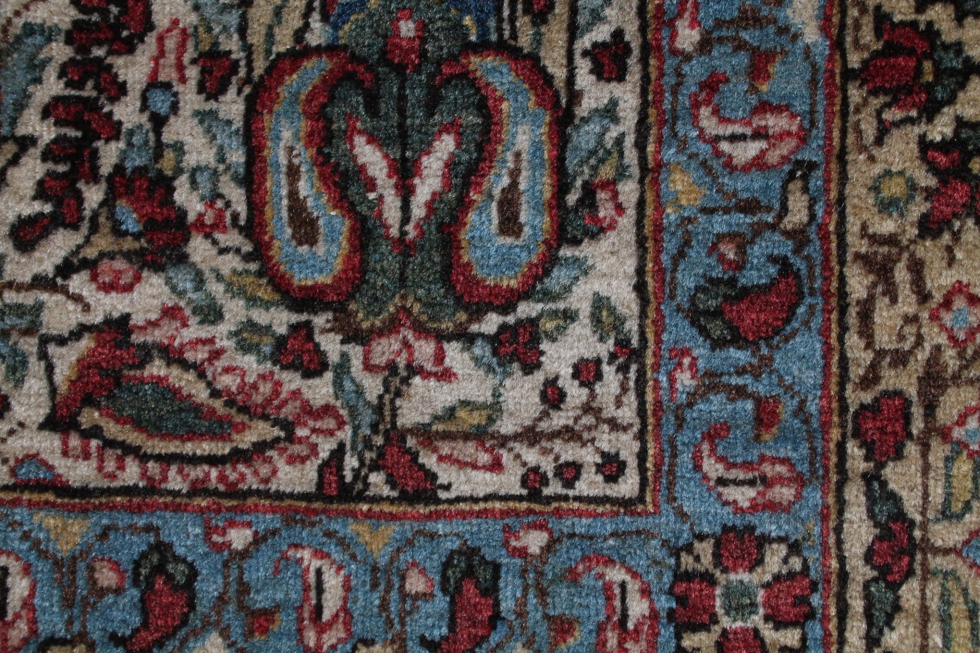 Ghom Perserteppich, persian carpet, - Image 3 of 4