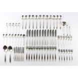 800 Silber Besteck für 12 Personen Paul Wirths, silver cutlery for 12 pers.,