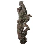 O. Cousin, 19. Jahrhundert, Bronze Faun - bronze satyr sculpture,