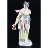 Meissen Fremde Völker Japanerin mit Klingel, japanese with bell,