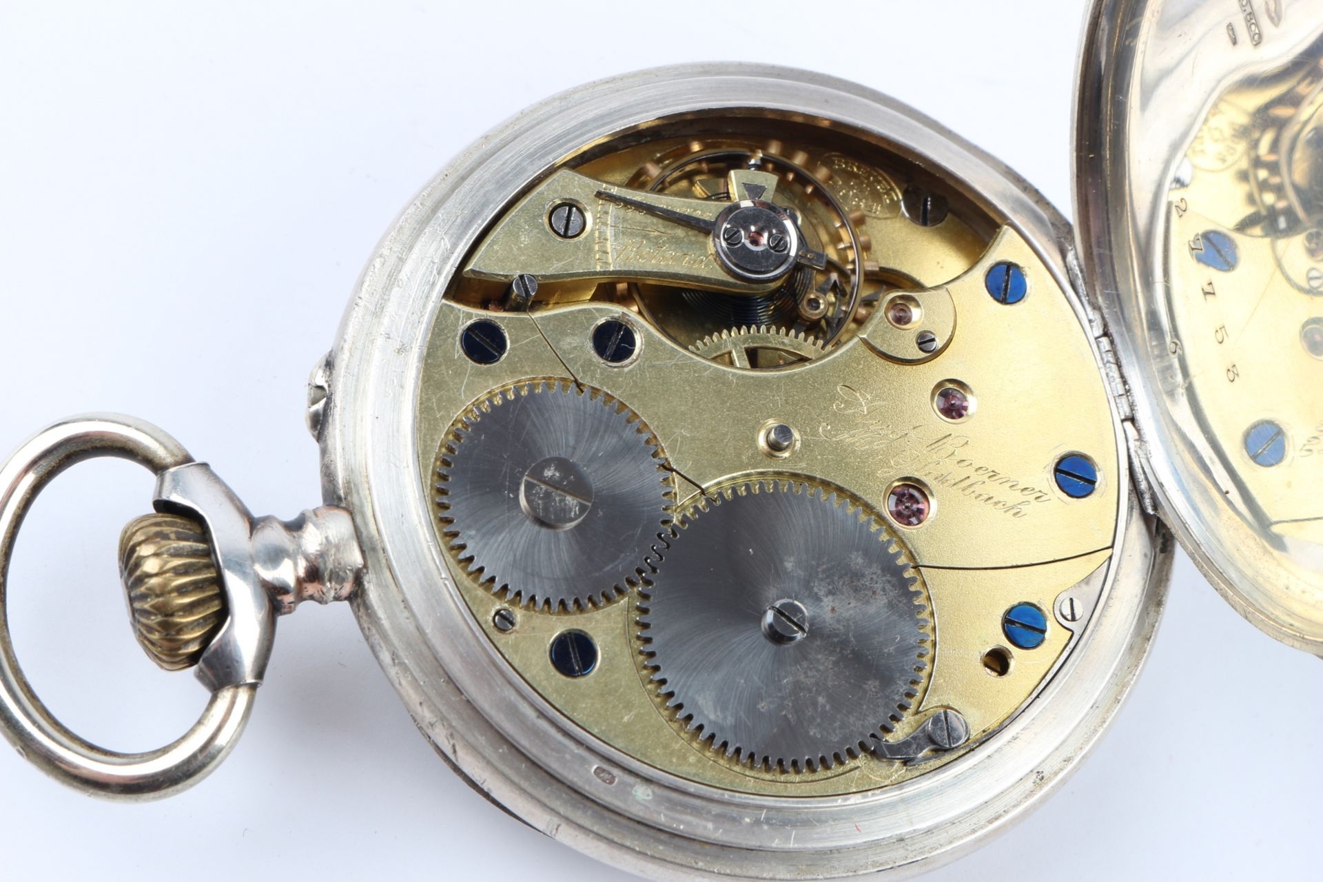 Jugendstil 2 Silber Taschenuhren, art nouveau silver pocket watches, - Image 9 of 9