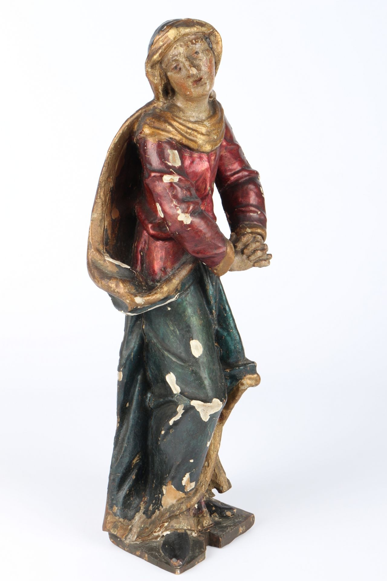 18./19. Jahrhundert Heiligenfigur, figure of a saint, 18th/19th century, - Image 3 of 4