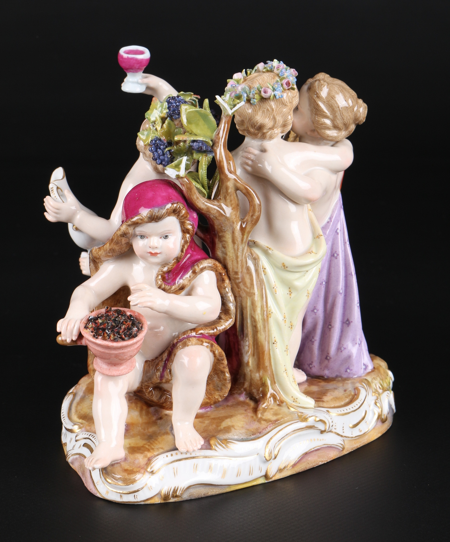 Meissen Figurengruppe Die 4 Jahreszeiten, the four seasons, - Image 3 of 6