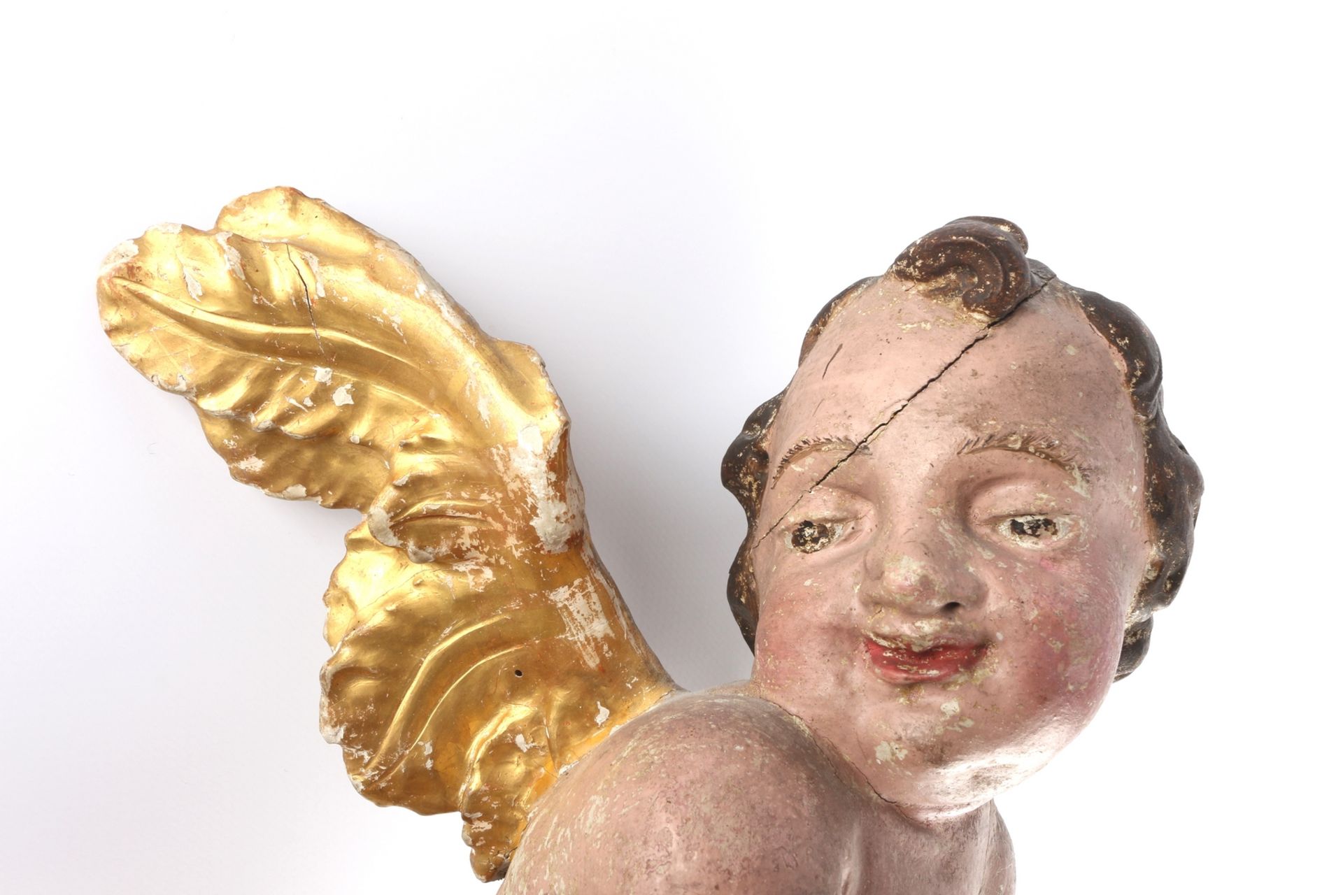 Barock Putto Engel 18. Jahrhundert, baroque cherub 18th century, - Image 4 of 5