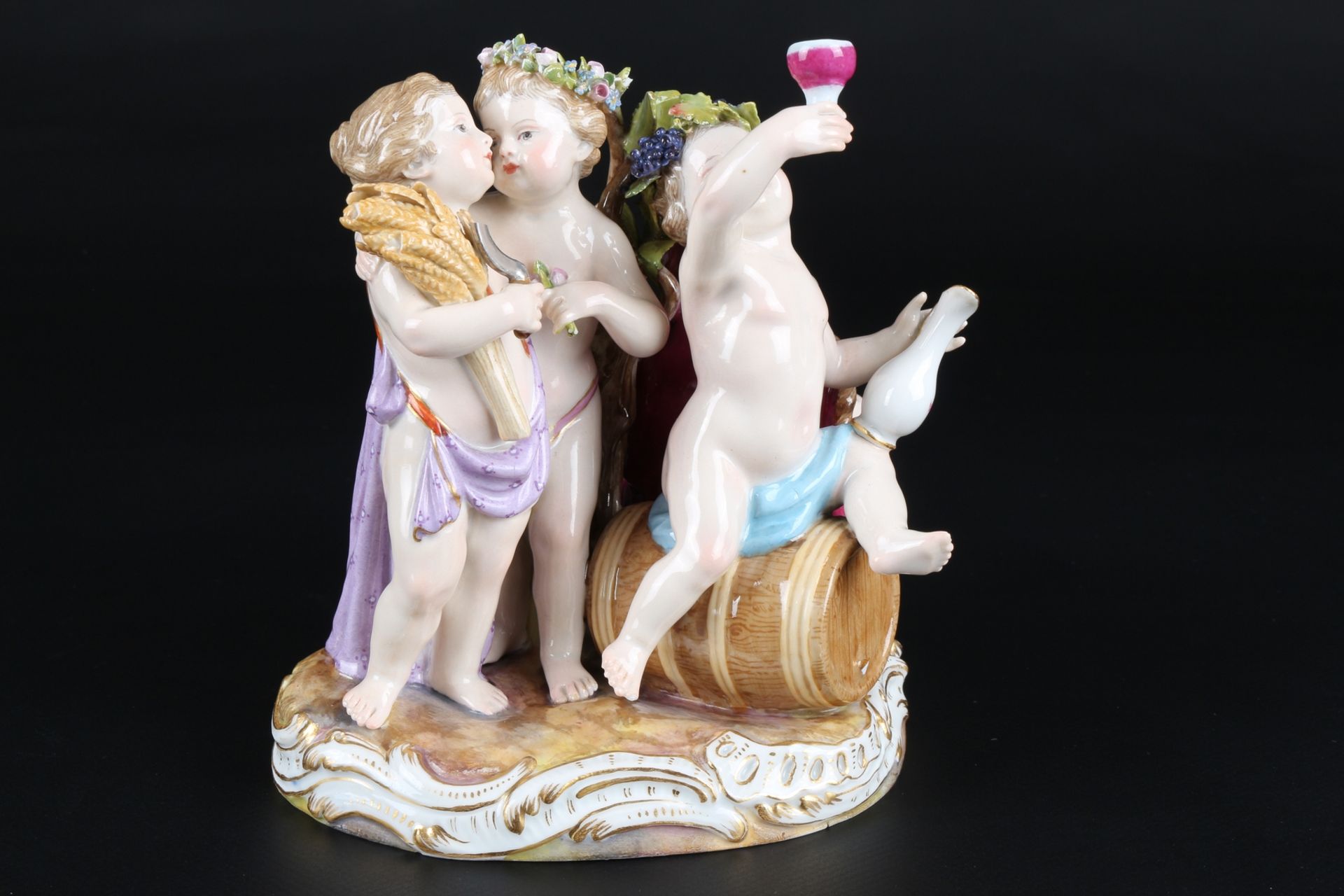 Meissen Figurengruppe Die 4 Jahreszeiten, the four seasons, - Image 5 of 6