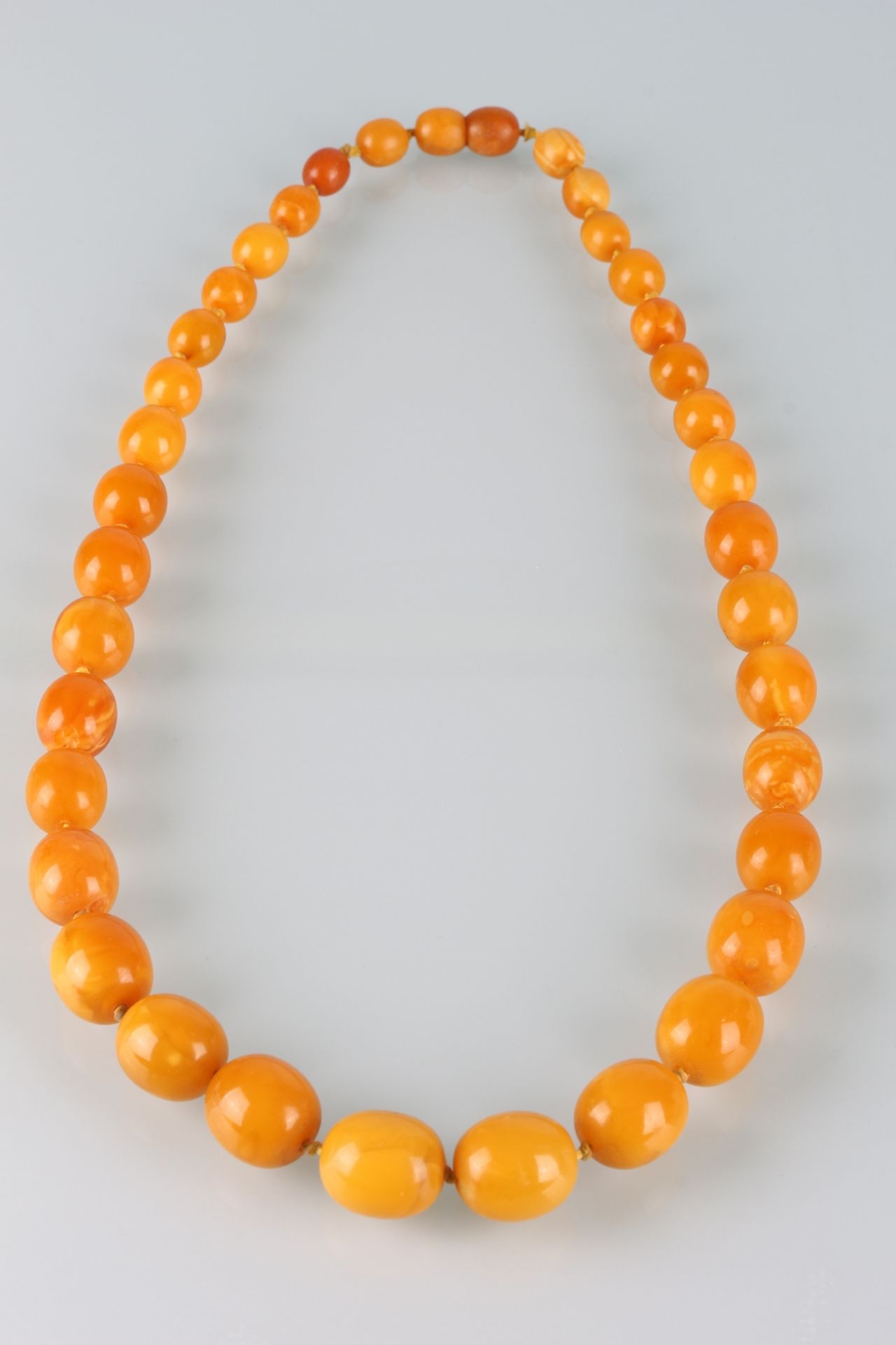Bernstein Collier / Halskette, butterscotch amber necklace, - Bild 3 aus 3