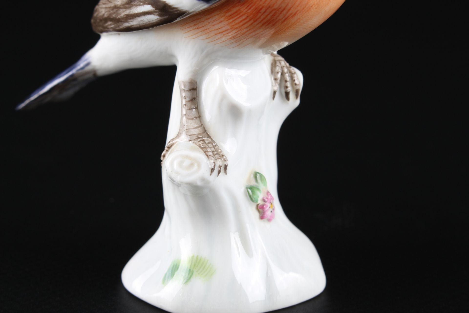 Meissen Blutfink / Gimpel, porcelain bird bullfinch, - Image 6 of 7