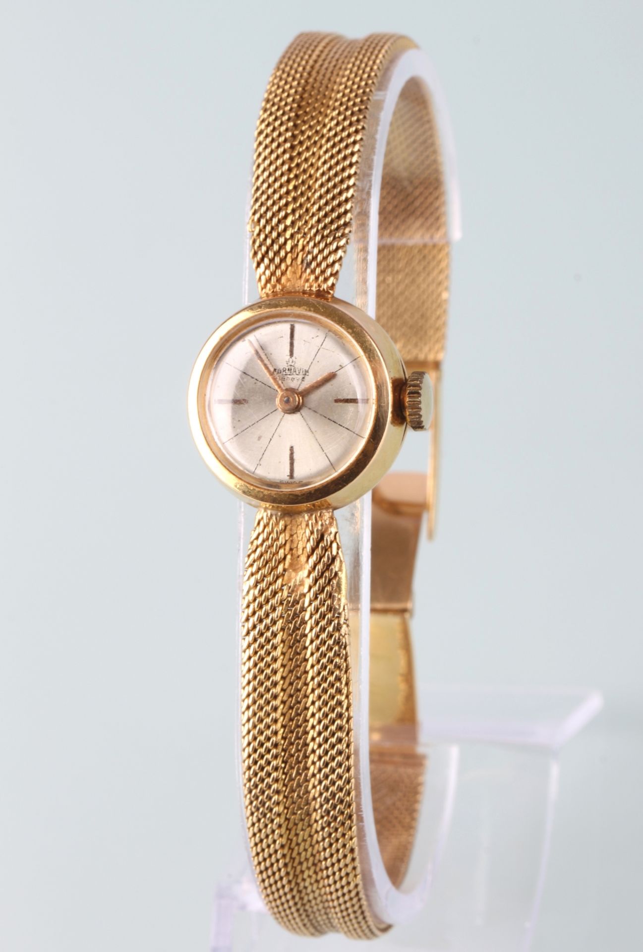 750 Gold Cornavin Geneve Armbanduhr, 18K gold wristwatch,