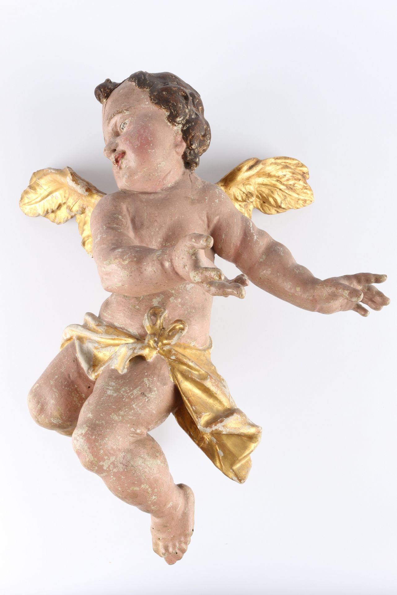 Barock Putto Engel 18. Jahrhundert, baroque cherub 18th century, - Image 2 of 5