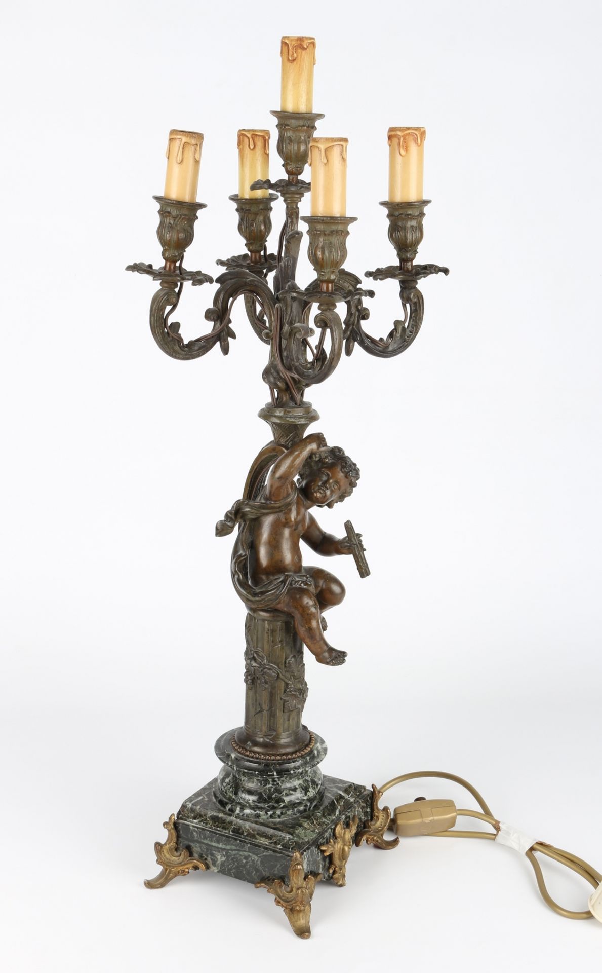 Figurenleuchter, Frankreich um 1900, figure chandelier, france ca. 1900, - Image 3 of 6