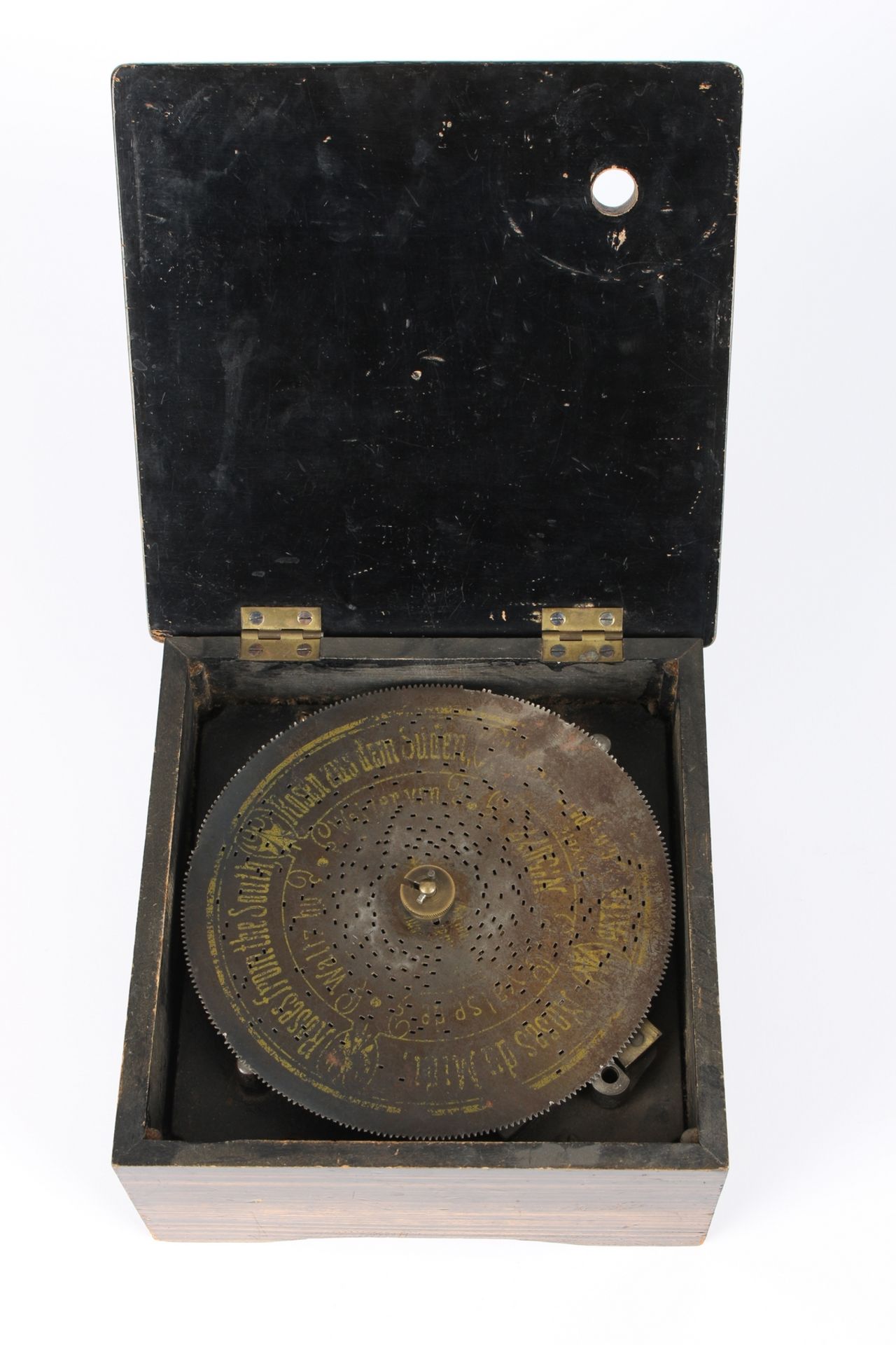 Symphonion Brevete Lochplatten Spieluhr, music box, - Image 5 of 6