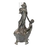 WMF Jugendstil Figurenvase um 1900, figural vase,