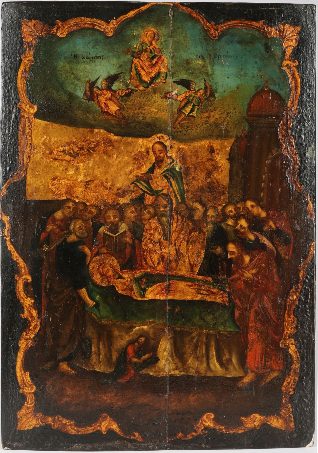 Ikone Maria's Entschlafung / Himmelfahrt, icon assumption of mary,