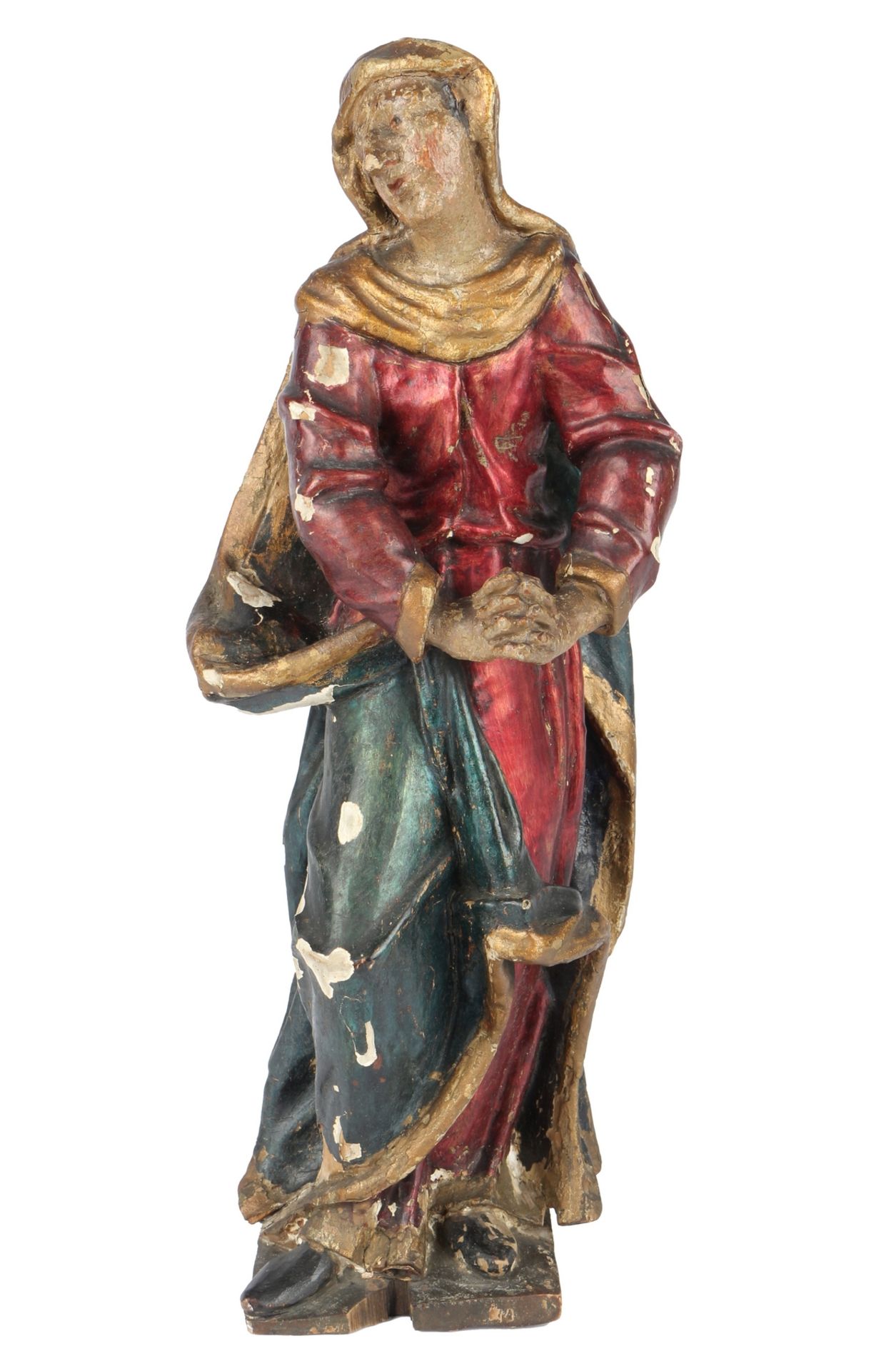 18./19. Jahrhundert Heiligenfigur, figure of a saint, 18th/19th century,
