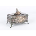 Silber Deckeldose 19. Jahrhundert, silver box 19th century,