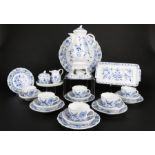 Meissen Kaffeeservice für 6 Personen Zwiebelmuster, coffee set for 6 pers.,