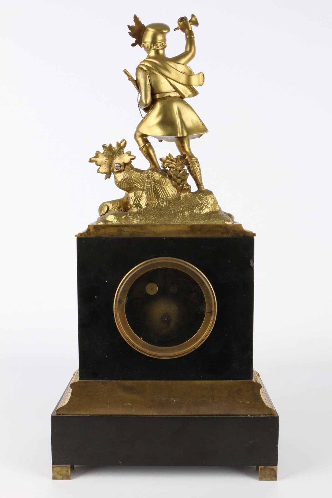 Bronze Figuren-Pendule / Kaminuhr Frankreich 19. Jahrhundert, french mantel clock 19th century, - Image 5 of 6