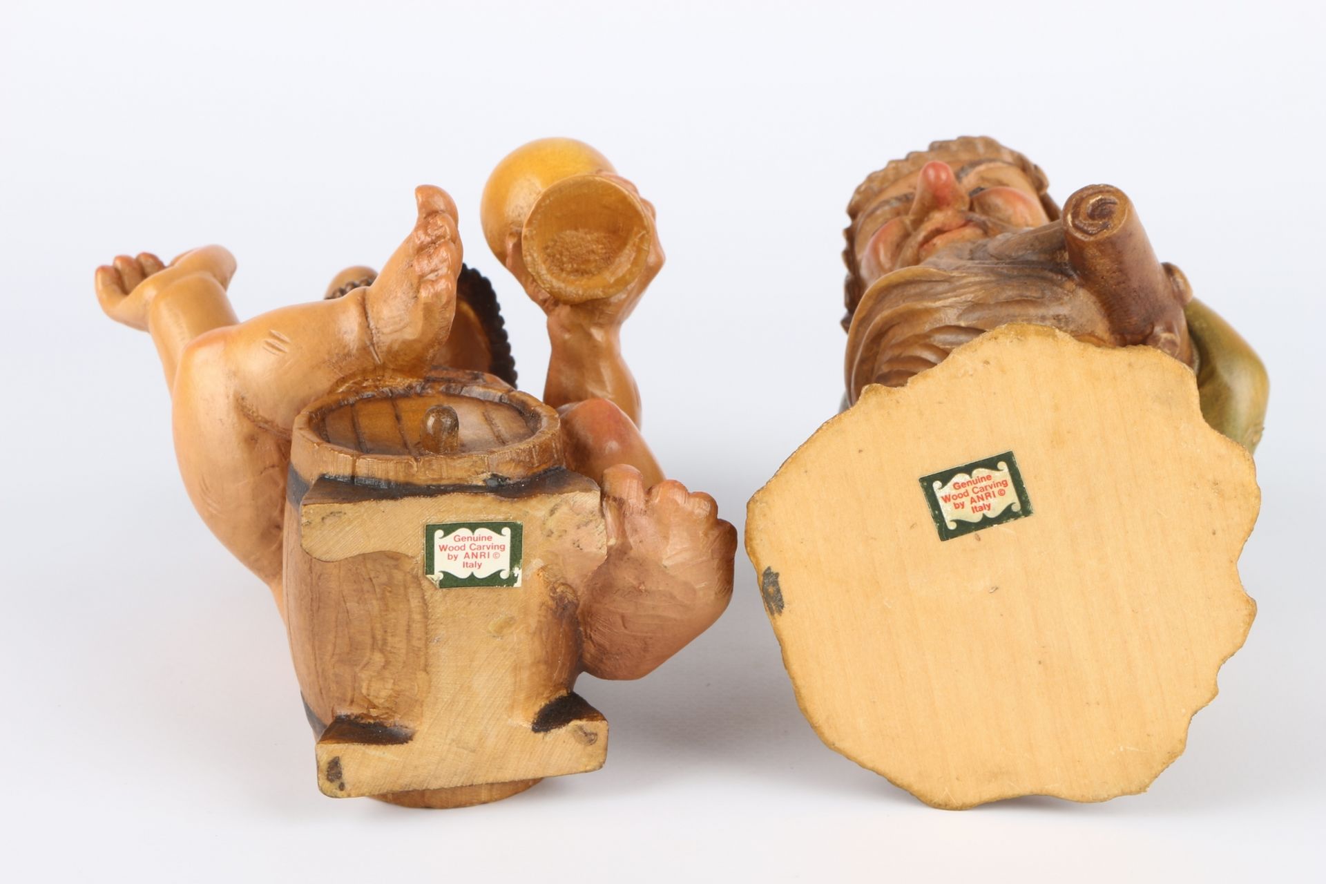 Anri Italy, 2 Holzfiguren, anri 2 wood carving sculpures, - Image 5 of 5