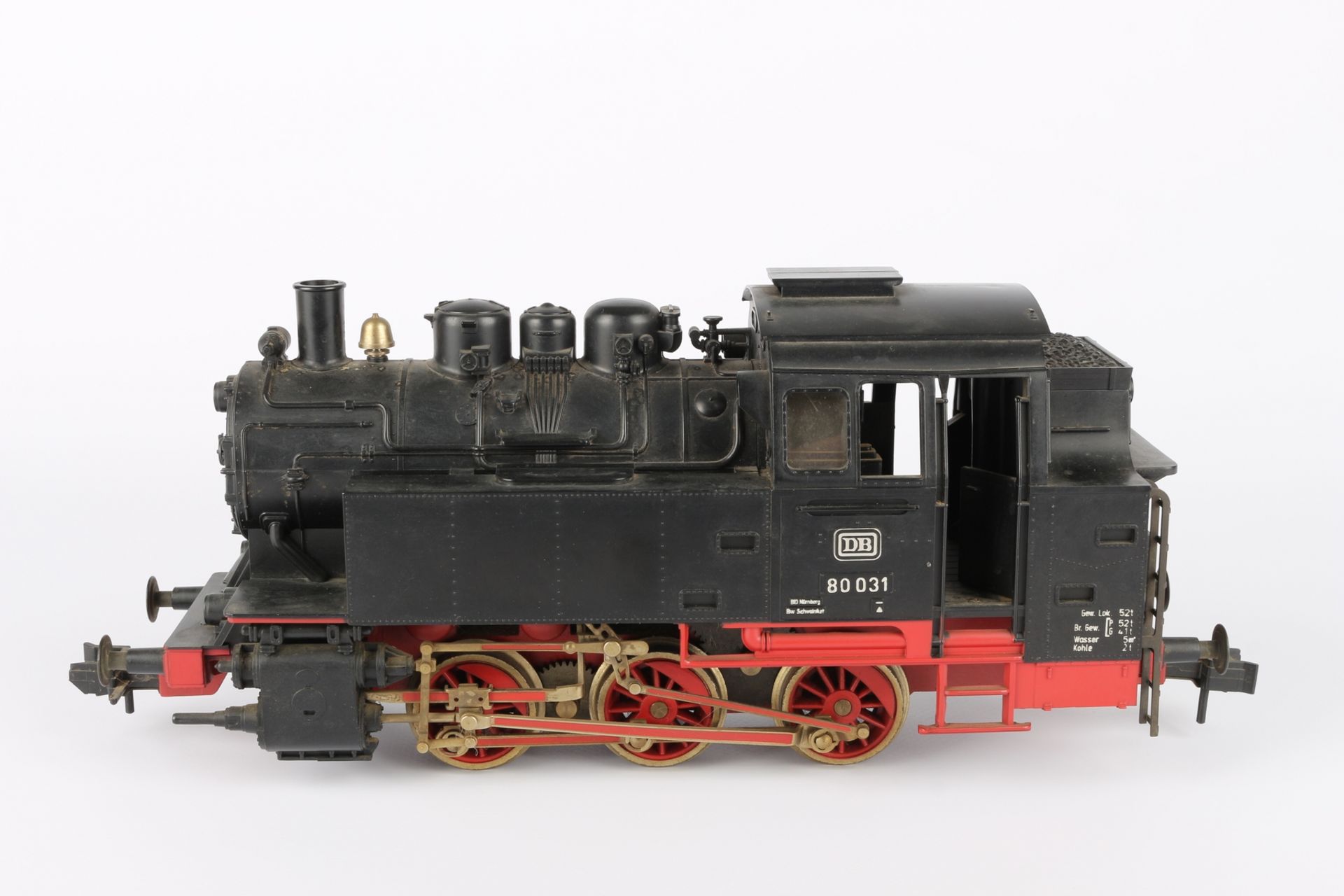 Märklin Spur 1 Dampflok BR 80 031 DB, model railroad steam locomotive, - Image 2 of 6