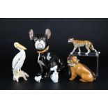 Porzellan Tierfiguren Konvolut, porcelain animal figures,
