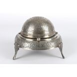 Orientalische Silber Kaviarschale, oriental silver caviar bowl,