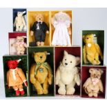 Steiff Konvolut von 9 Stofftieren / Bären, Steiff stuffed animals,