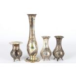 800 Silber 4 Vasen, silver vases,