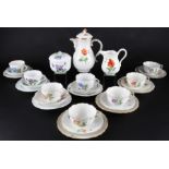 Meissen Kaffee- und Tee Restservice, coffee tea porcelain,