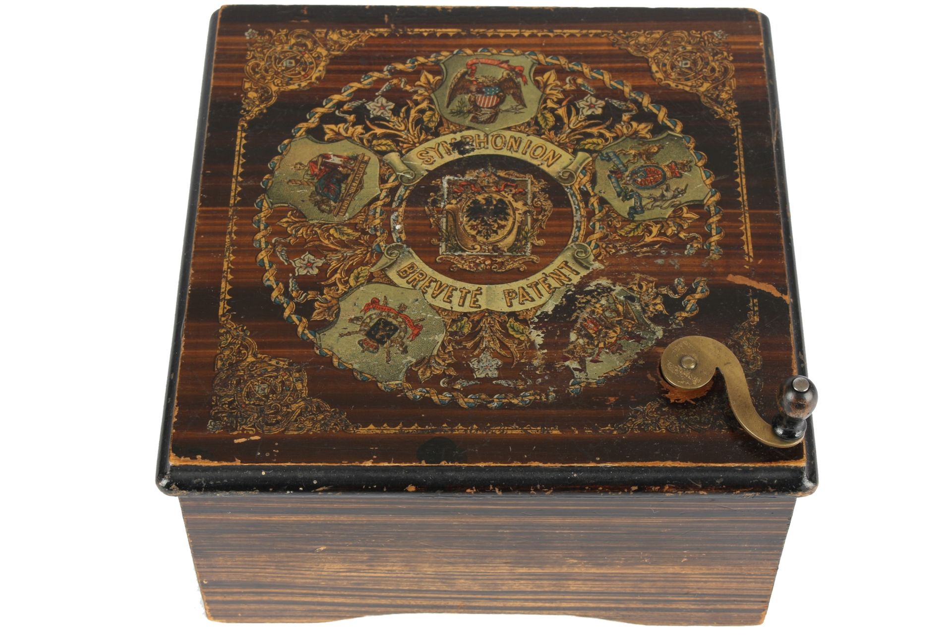 Symphonion Brevete Lochplatten Spieluhr, music box,